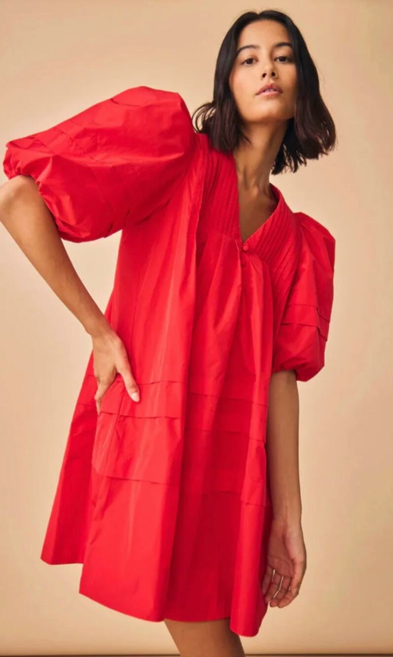 Hunter Bell Red Scarlet Jenkins Dress size S small
